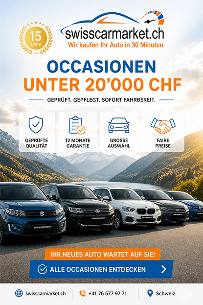 Jetzt auto kaufen gebraucht bei SwissCarMarket