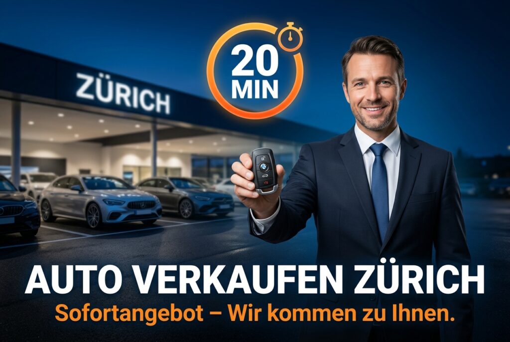 Auto verkaufen Zürich: schnell und fair mit SwissCarMarket – Ankauf von Gebrauchtwagen im Kanton Zürich
